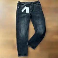 メンズ　ZARA ブラックデニム　スキニー