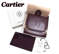 超美品☆ Cartier カルティエ 牛革レザー コインケース 小銭入れ 箱あり