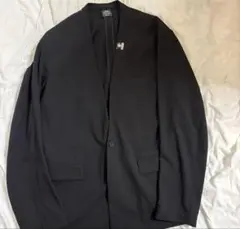 GU ミハラヤスヒロ　ノーカラージャケット L 黒 gu ミハラヤスヒロ ノーカラージャケットMY サイズ XXL ジーユー