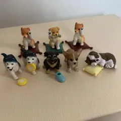 犬　子犬　フィギュア　8体