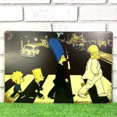 765番】シンプソンズ ビートルズ ガレージ アメリカン雑貨 キャラ ブリキ看板