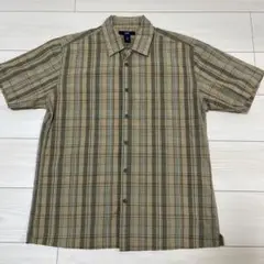 OLDGAP 半袖シャツ Mサイズ ベージュ系チェック