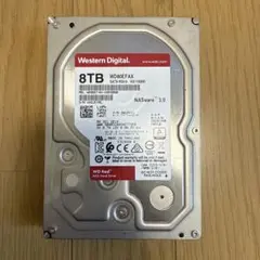 WD80EFAX ウェスタンデジタル RED HDD 8TB 中古