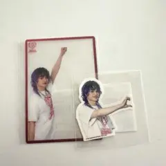 与那嶺瑠唯ステッカーA クリアカード　"THE RAVERS DAY"ロト