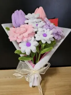モールフラワー花束　枯れない花　ガーベラ　チューリップ　マーガレット