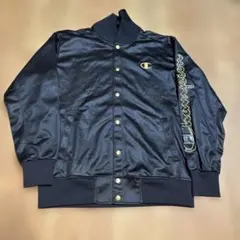 Champion ブラック ナイロンジャケット　SIZE L