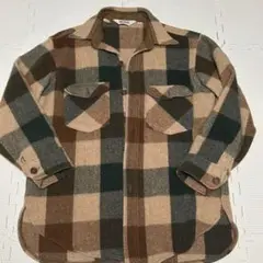 美品 70s Woolrich ウールシャツ チェック柄 厚手 Mサイズ