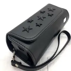 ★アイコス イルマ i ケース iqos iluma 用 ストラップ 星 黒 ２