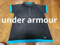 under armour 半袖ポロシャツ 黒/青