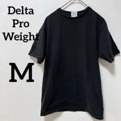 ✨️海外古着✨️Delta Pro Weight 【Ｍ】ブラック Tシャツ シンプル