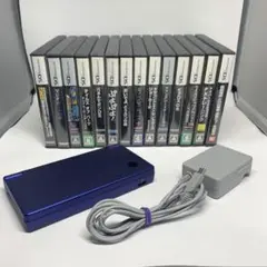 ニンテンドー DSi メタリックブルー 本体 & DSソフト　14本セット