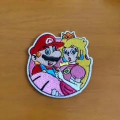 スーパーマリオ　ピーチ姫ワッペン1枚売り　大きめ