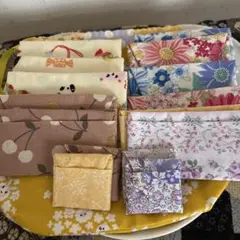 SALE SALE花柄・動物柄の巾着袋、コンパクト財布、布ポチ袋１６点セット