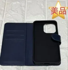 【美品】iPhone13Pro用 手帳型ケース シンプル マグネット