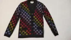 ★超超美品★GUCCIラインストーンカーディガンニット