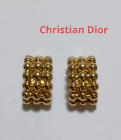 【a0078】Christian Dior ヴィンテージ ゴールド イヤリング