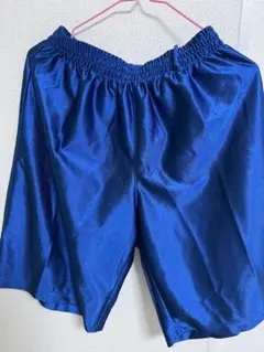 青いハーフパンツ Mサイズ ポリエステル100%