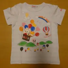 ミキハウス　Tシャツ　ブルー　100