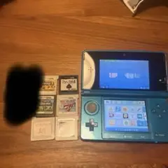 ニンテンドー3DS 本体 青 ゲームカード8枚付き