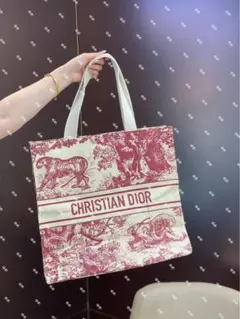✨Dior トートバッグ　非売品　エコバッグ　ブティック　ノベルティ 赤色✨✨