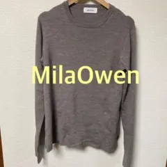 【本日限定価格】MilaOwenミラオーウェン クルーネックリブニット サイズ1