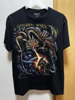ドラゴン グラフィック Tシャツ ブラック