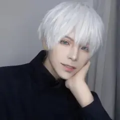 五条悟 ホワイト ウィッグ ショート コスプレ フルウィッグ