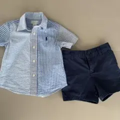 ラルフローレン ベビー 80cm 12M シャツ ズボン セット 男の子