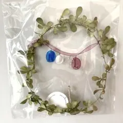 オカベマキコ さん　ガラス　ワイヤーリース 検)イイノナホ　辻和美　黒川登紀子