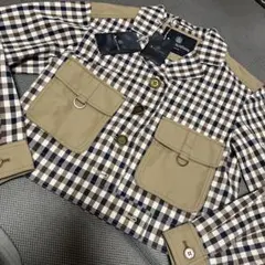 579☆新品 Aquascutum アクアズキュータム チェックジャケット