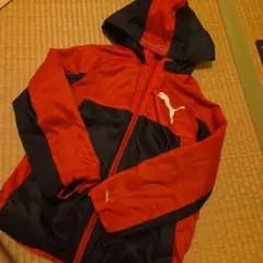 Puma ウィンドブレーカー 赤/黒 140
