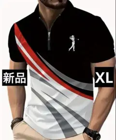 【新品/XLサイズ】半袖 ポロシャツ メンズ ゴルフウェア ミックスカラー