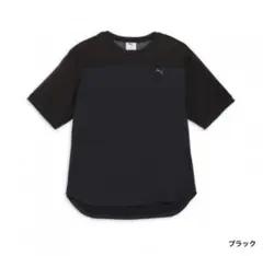 ブラックメッシュショートスリーブTシャツ