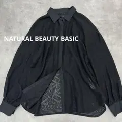 NATURAL BEAUTY BASIC レース　ブラウス