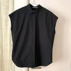DRESSTERIORドレステリアコットンワイドシャツブラウス黒