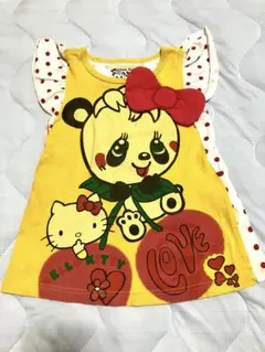 Grand Ground パンダとハローキティのタンクトップ 90〜95cm