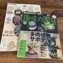 NHK趣味の園芸 2024年8月号　2018年2月号 2冊セット