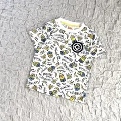 キッズ　Tシャツ　120サイズ　ミニオンズ　プリント　ユニバ　USJ 総柄