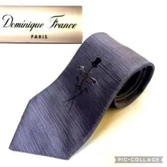 ☆極美品☆Dominique France 紫色 ネクタイ　フランス製
