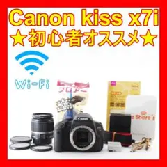 ❤初心者オススメ❤スマホ転送❤Canon kiss x7i❤手振れ補正付き❤