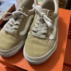 Vans ベージュ スニーカー　19cm