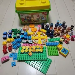 アンパンマン くるくる遊園地　おおきな観覧車　ブロック おもちゃ セット