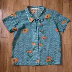 【ヴィンテージ】レディース花柄シャツ