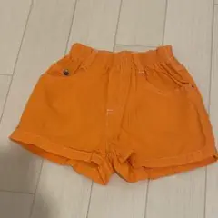 オレンジ ショートパンツ 98cm 3歳