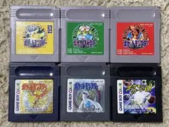 ゲームボーイ ポケットモンスター　ポケモン　緑　赤　黄　金　銀　GB まとめ