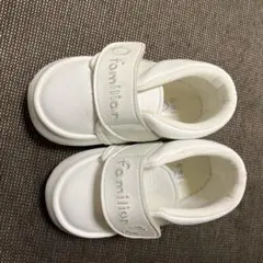 familiar ホワイト ベビーシューズ　12.5㎝