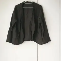 U カーディガン nest robe ネストローブ ブラウン アウターガウン