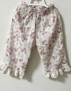 ZARA フラワープリント シフリーパンツ　92cm 2years