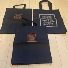 ネイビー エコバッグ 3点セット　　新品
