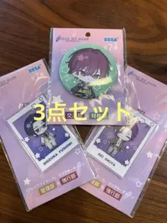 ブレイクマイケース クリアキーチェーン　缶バッジ　ブレマイ　3点セット